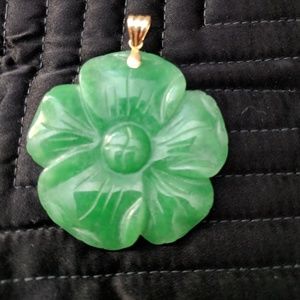 Genuine Apple Green Jade Pendant